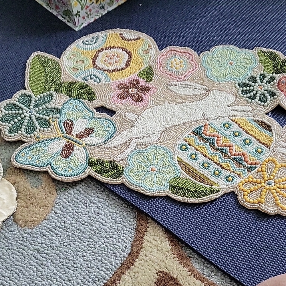 Pier 1 Cream Satin Table Runner - Neutral Ivory Sheen